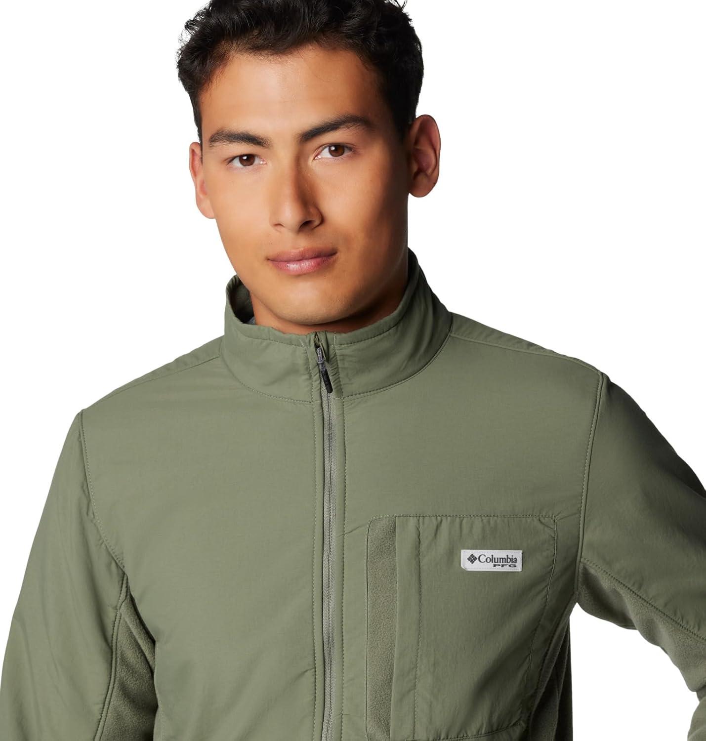 imageColumbia mens Pfg Uncharted Fleece Full ZipCypressCypress