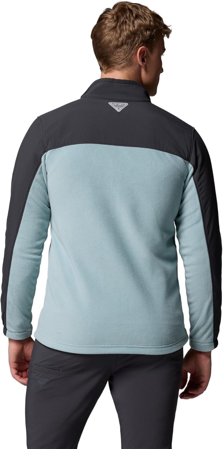 imageColumbia mens Pfg Uncharted Fleece Full ZipSharkCrushed Blue