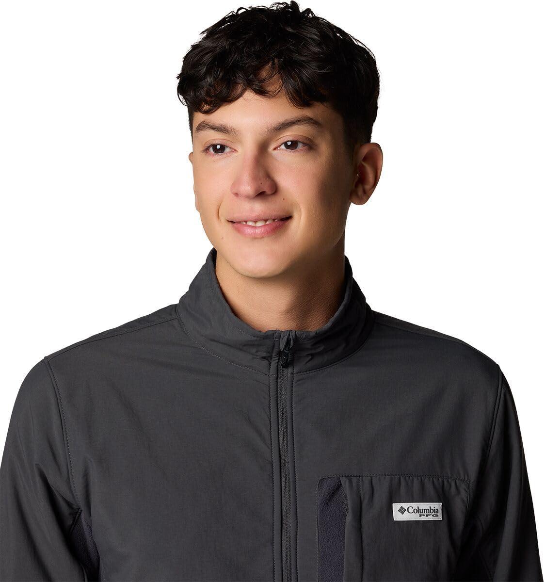 imageColumbia mens Pfg Uncharted Fleece Full ZipSharkShark