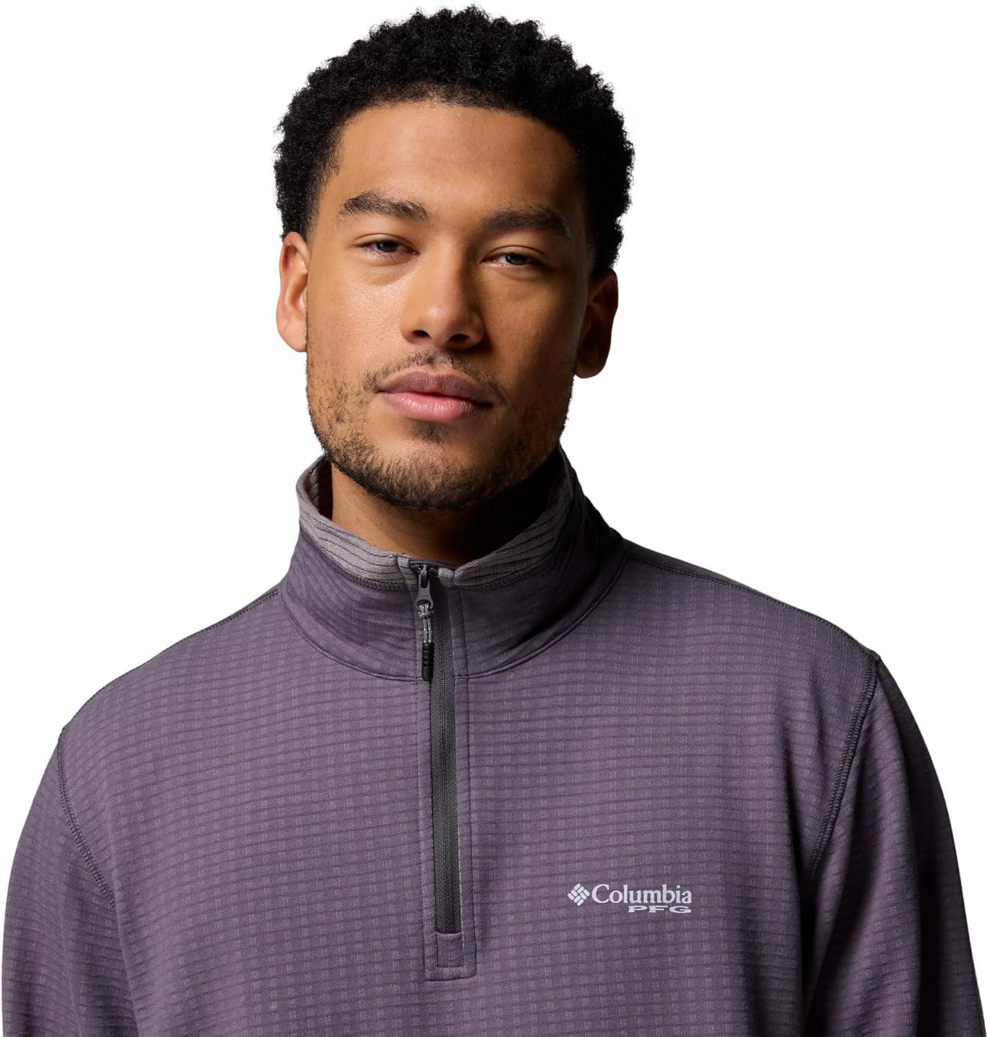 imageColumbia mens Slack Tide Quarter ZipSharkCity Grey