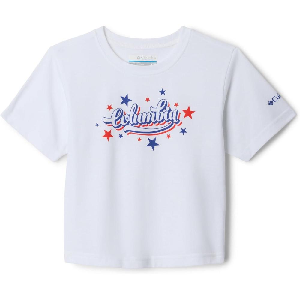 imageColumbia Girls La Poudre Pass Short Sleeve TeeWhiteElevated Patriot