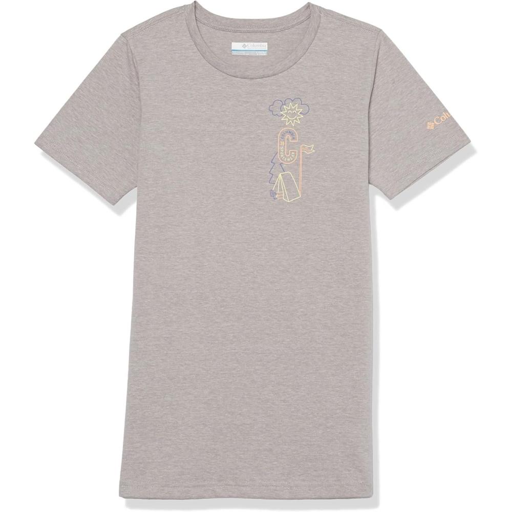 imageColumbia Girls Mission Lake Short Sleeve Graphic ShirtTShirtColumbia Grey HeatherCamp Csc Graphic