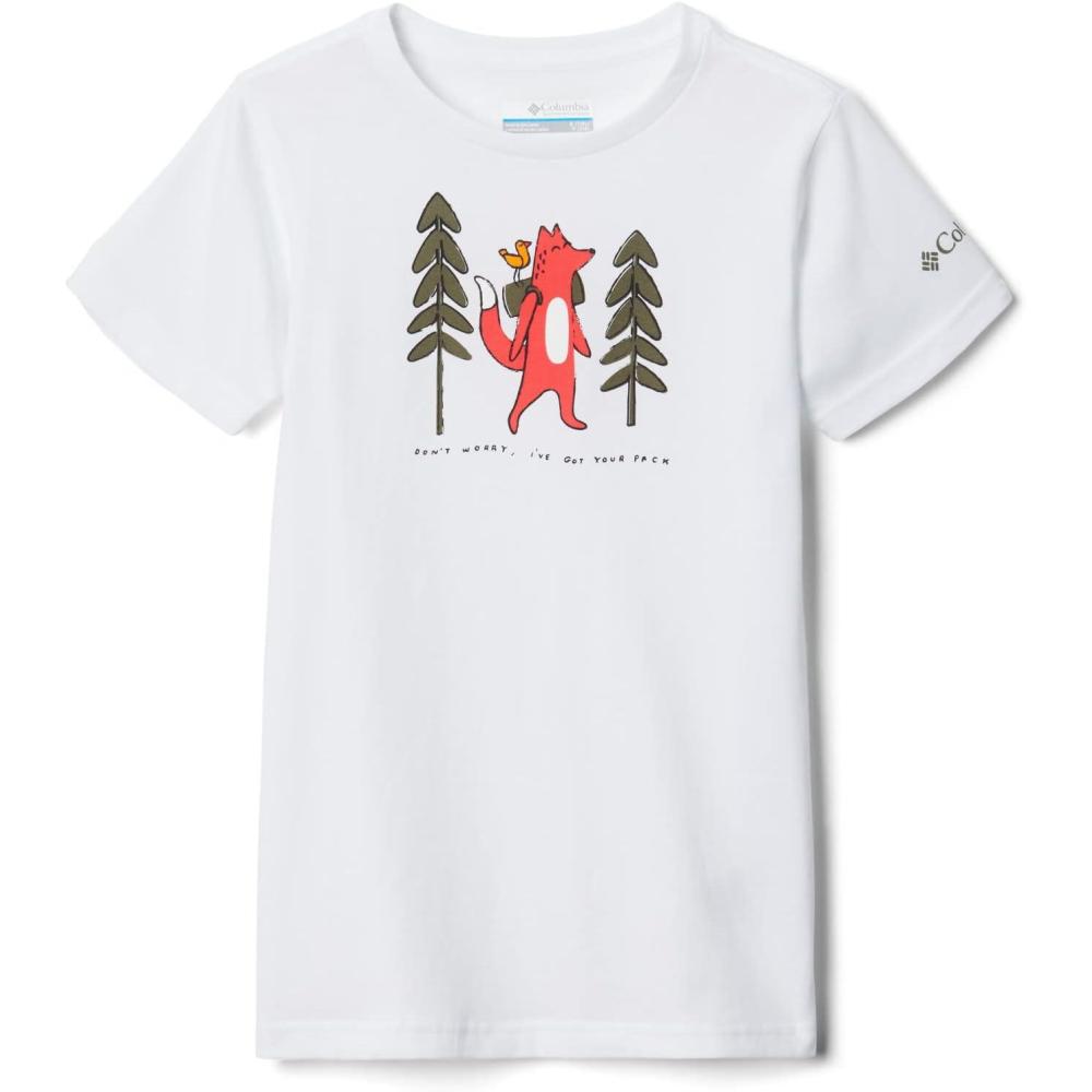 imageColumbia Girls Mission Lake Short Sleeve Graphic ShirtTShirtWhite Foxy Pack