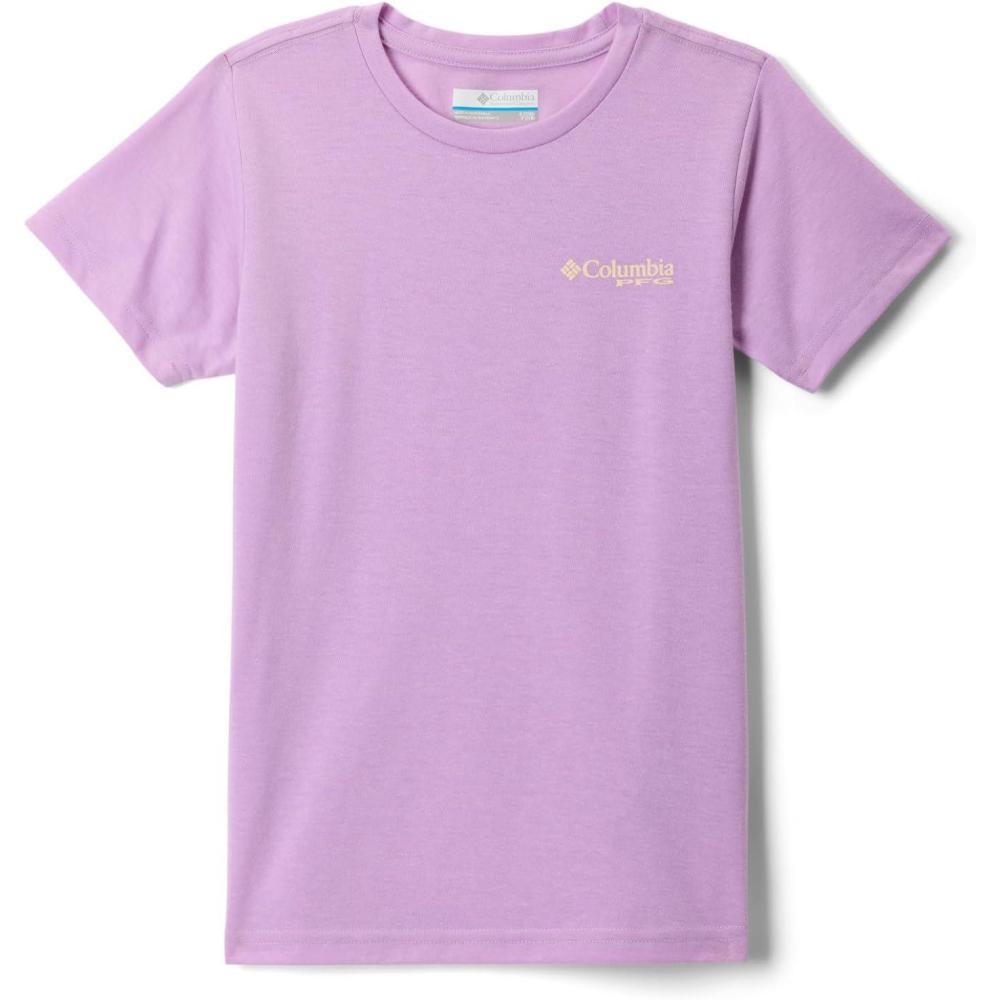 imageColumbia Girls PFG Short Sleeve Graphic TeeHydrangeaPfg Fish Flag