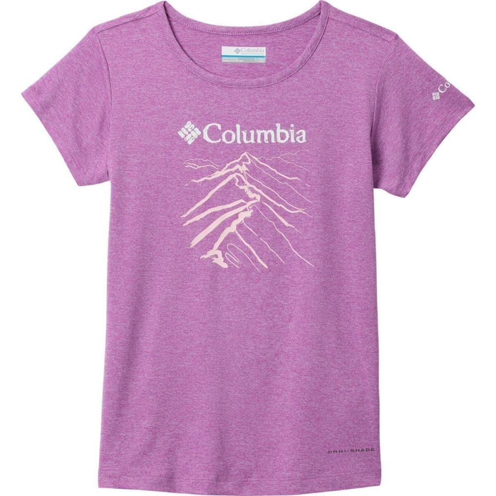 imageColumbia Girls Tech Trail Short Sleeve Graphic ShirtRazzle HeatherRidge Line Life