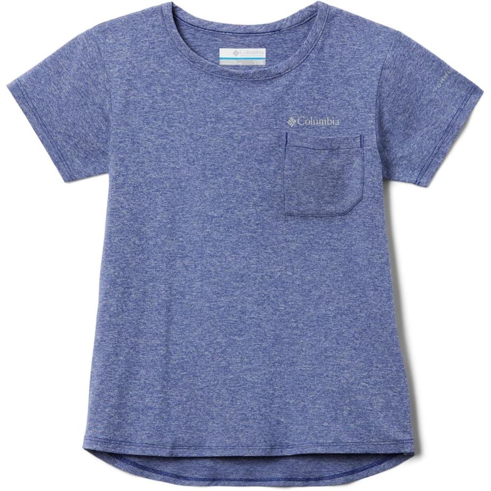 imageColumbia Girls Tech Trail Short Sleeve TeeDark Sapphire Heather