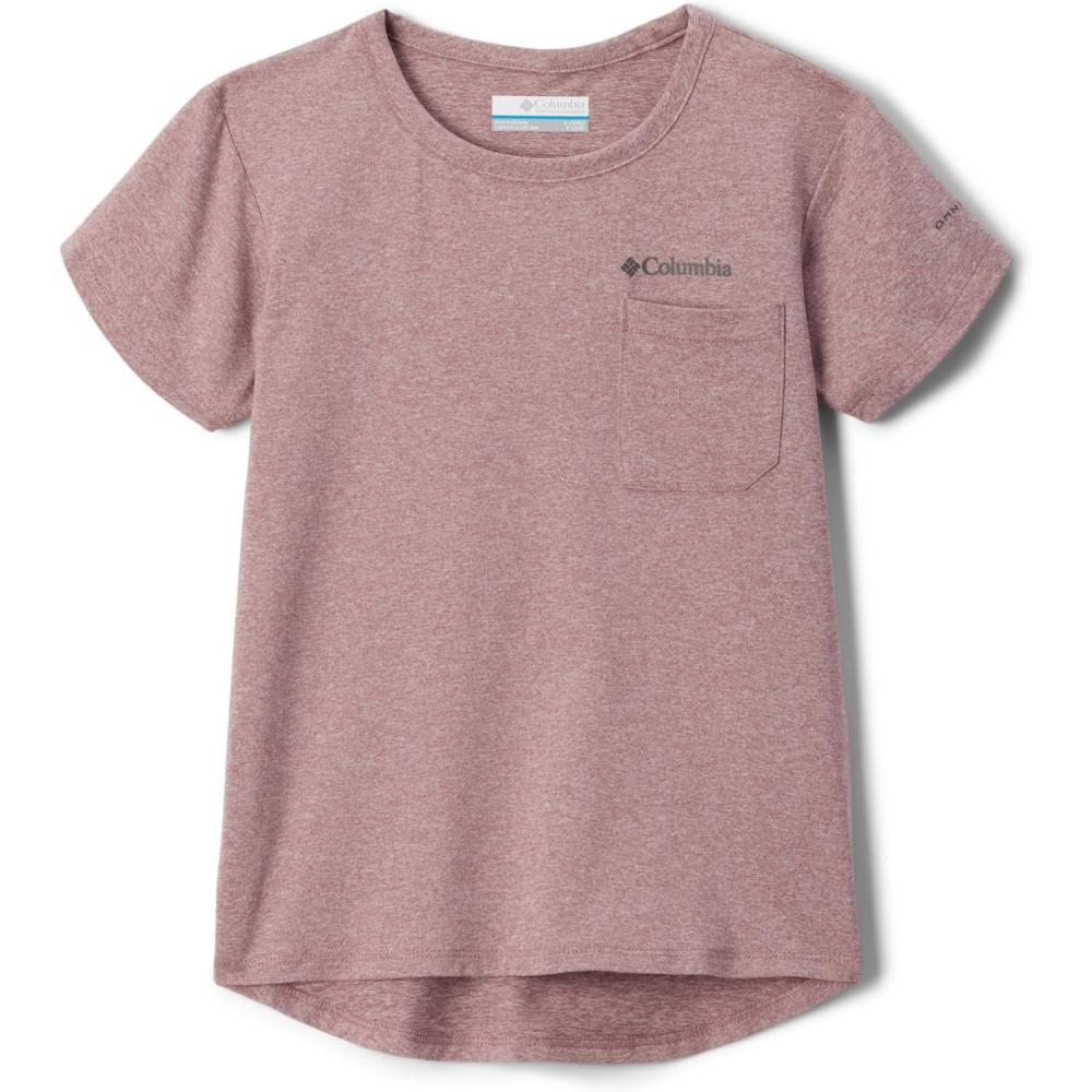 imageColumbia Girls Tech Trail Short Sleeve TeeFig Heather