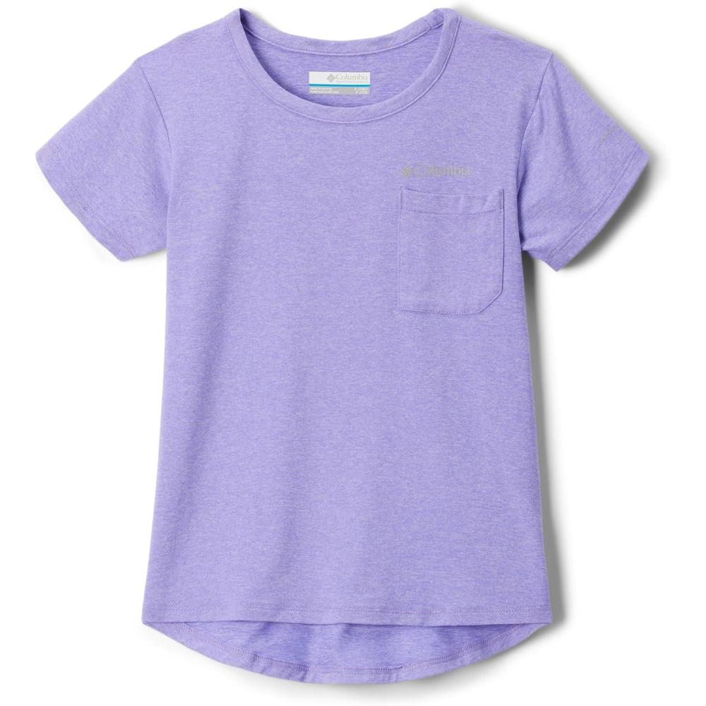imageColumbia Girls Tech Trail Short Sleeve TeePaisley Purple Heather