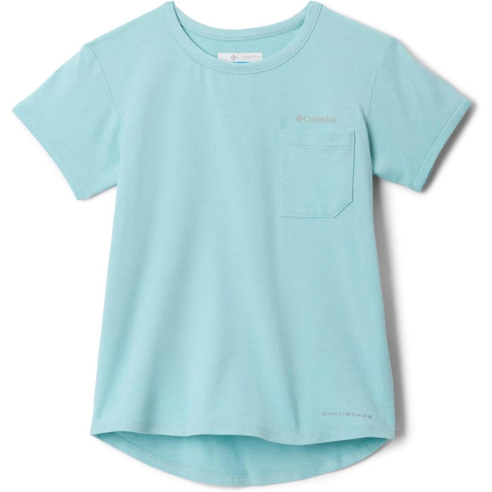 imageColumbia Girls Tech Trail Short Sleeve TeeSpray Heather