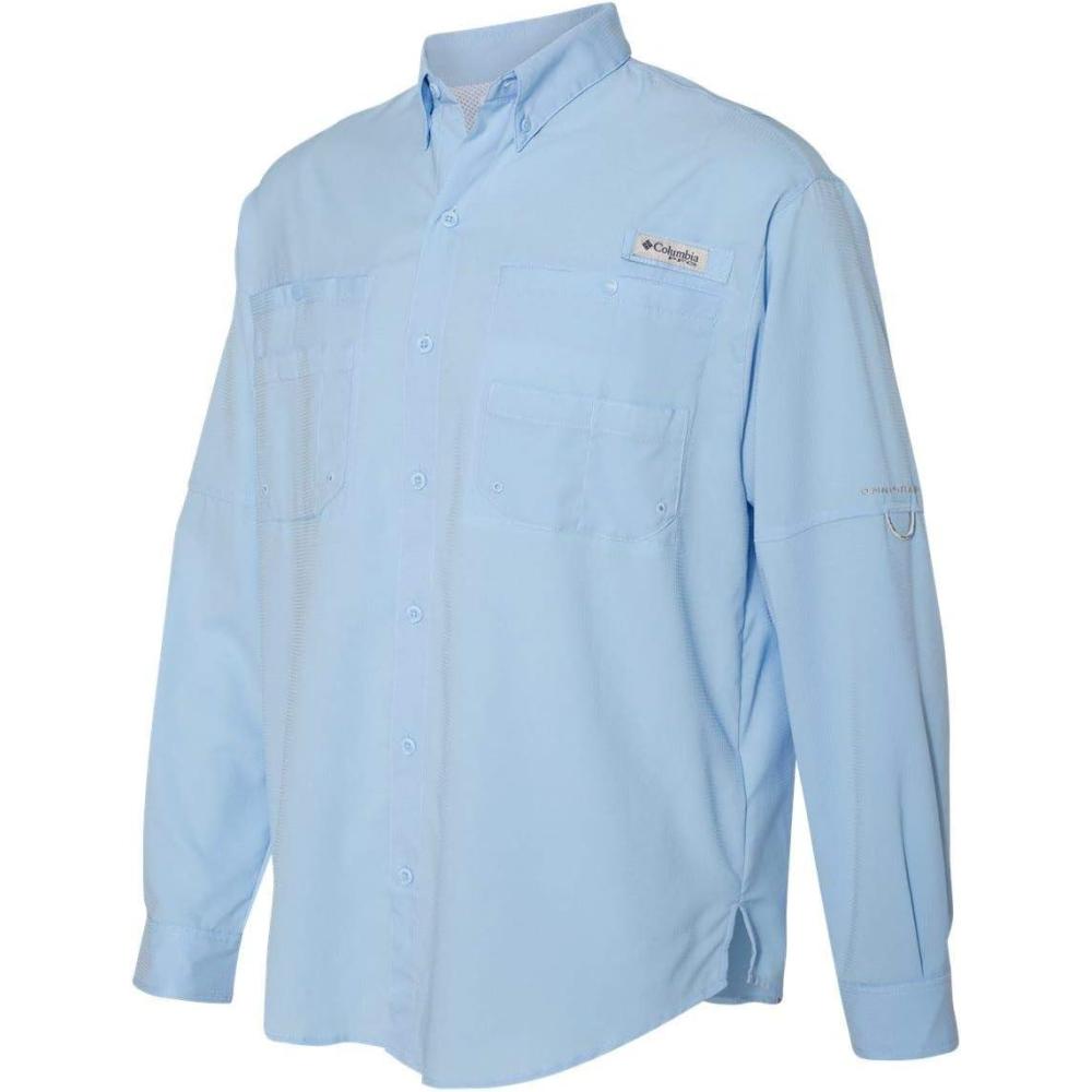 imageColumbia Mens PFG Tamiami II UPF 40 Long Sleeve Fishing ShirtWhite Cap