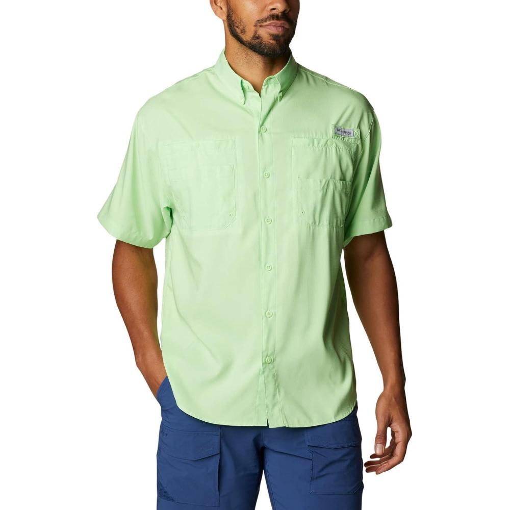 imageColumbia Mens Silver Ridge Blocked Long Sleeve ShirtLime Glow