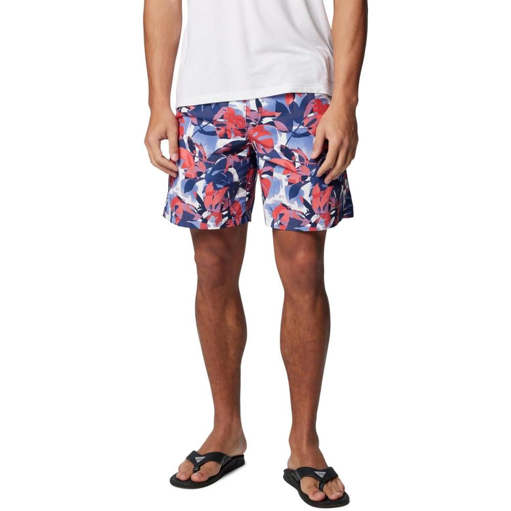 imageColumbia Mens Super Backcast II Water ShortCollegiate Navy Ikat Palms