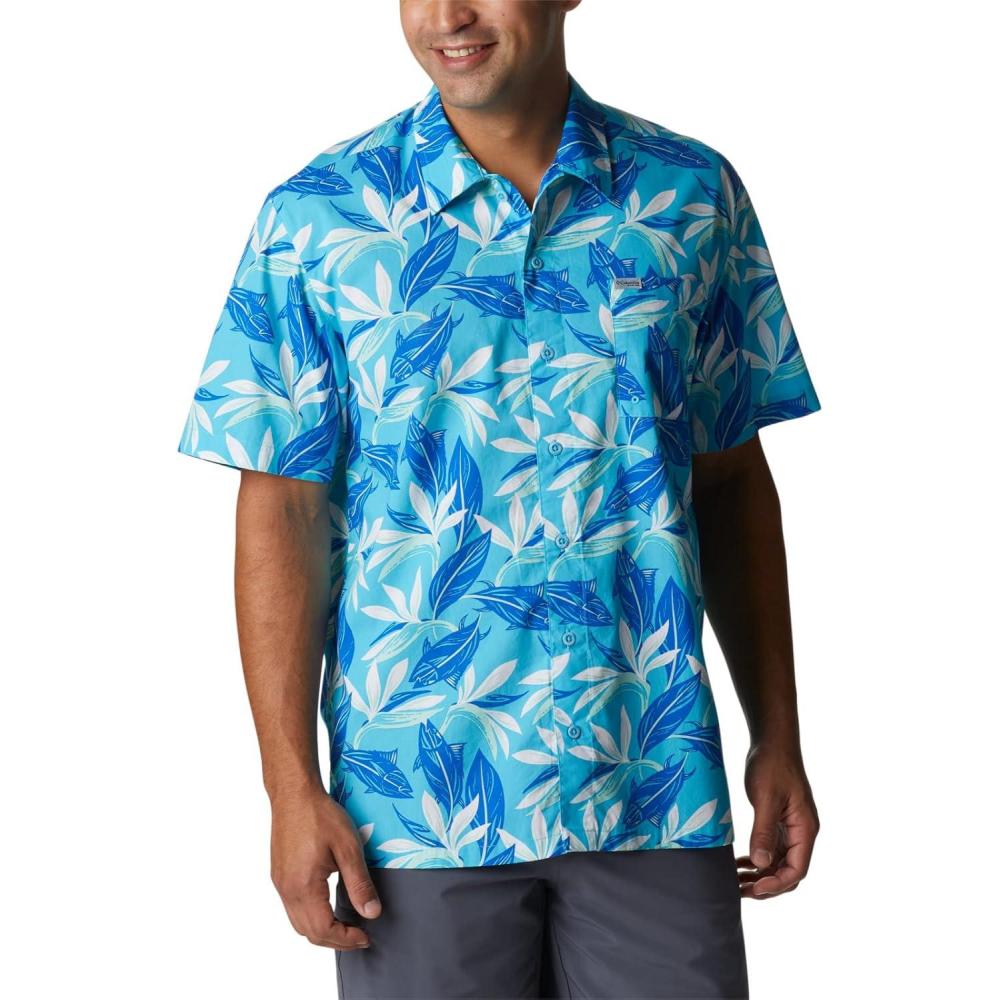 imageColumbia Mens Super Tamiami Long Sleeve ShirtAtoll Tuna Paradise Print
