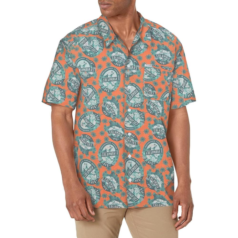 imageColumbia Mens Super Tamiami Long Sleeve ShirtBright Nectar Spirits N Sails Print