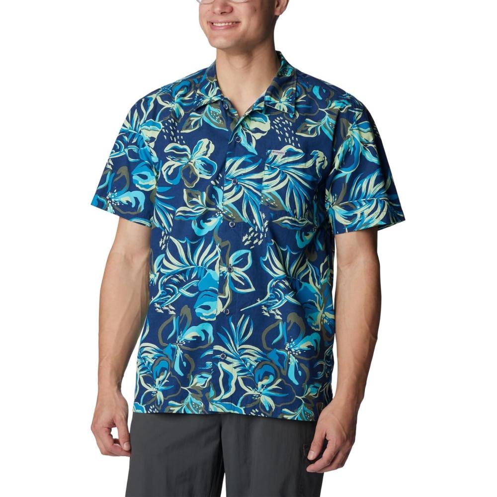imageColumbia Mens Super Tamiami Long Sleeve ShirtCarbon Wildwaters Print