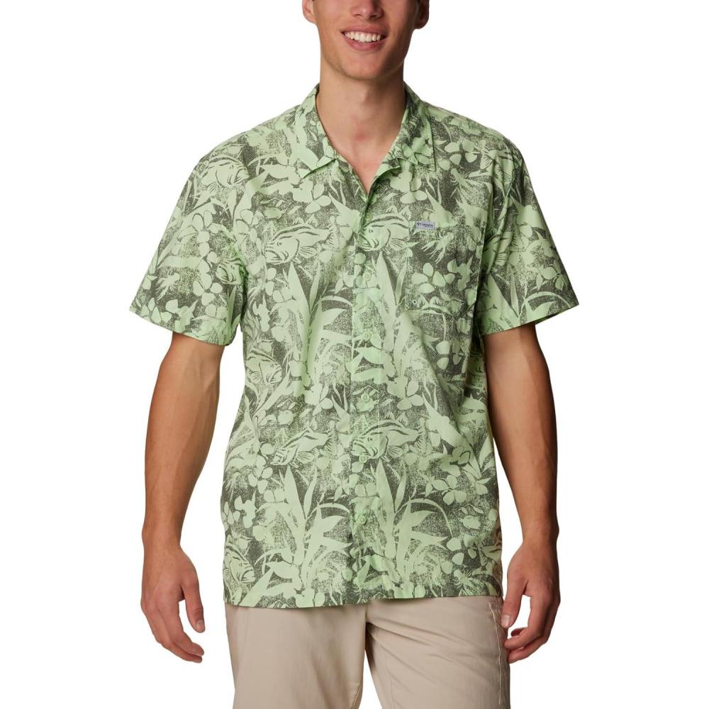imageColumbia Mens Super Tamiami Long Sleeve ShirtKey West Basstyle Print