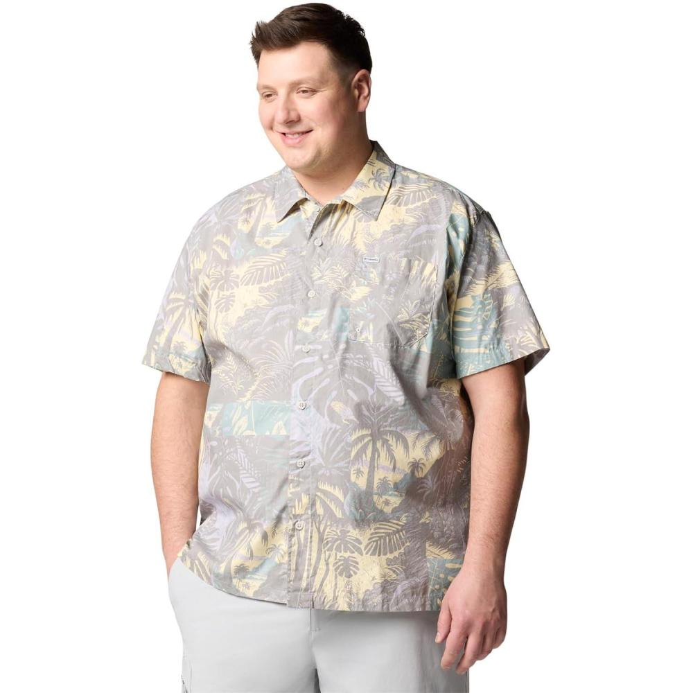 imageColumbia Mens Super Tamiami Long Sleeve ShirtLemon Wash Tarpon Trek