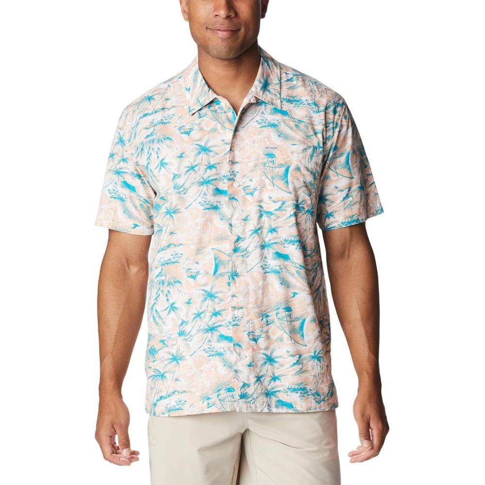 imageColumbia Mens Super Tamiami Long Sleeve ShirtLight Coral Seaday