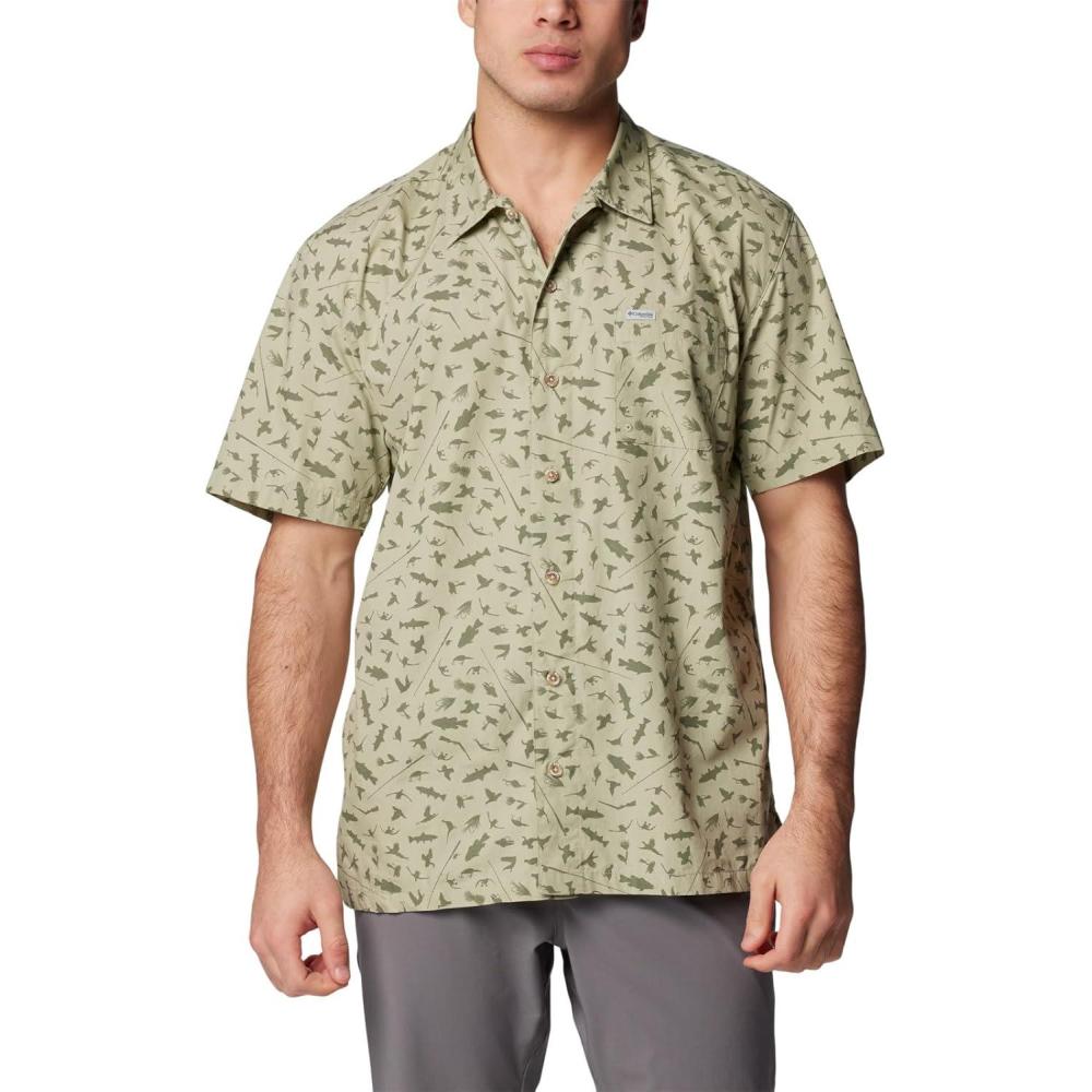 imageColumbia Mens Super Tamiami Long Sleeve ShirtSmokey Sage Cast N Blast