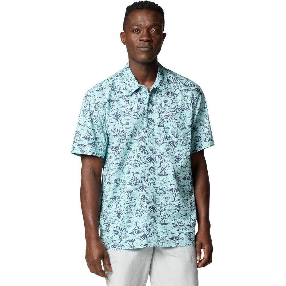 imageColumbia Mens Super Tamiami Long Sleeve ShirtSpray Marlin Chase