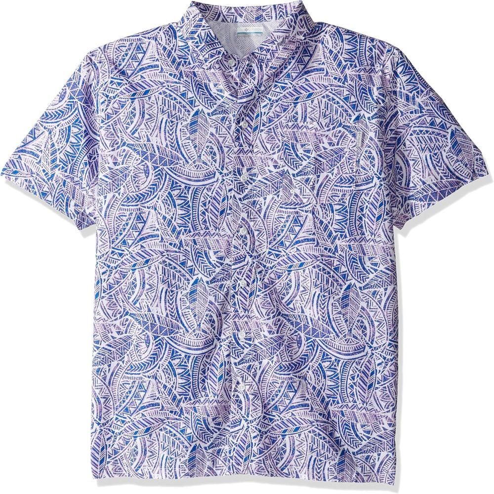imageColumbia Mens Super Tamiami Long Sleeve ShirtVivid Blue Tuna