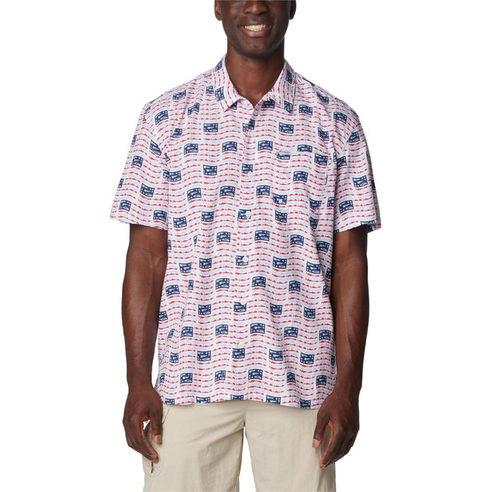 imageColumbia Mens Super Tamiami Long Sleeve ShirtWhitePfg Banner
