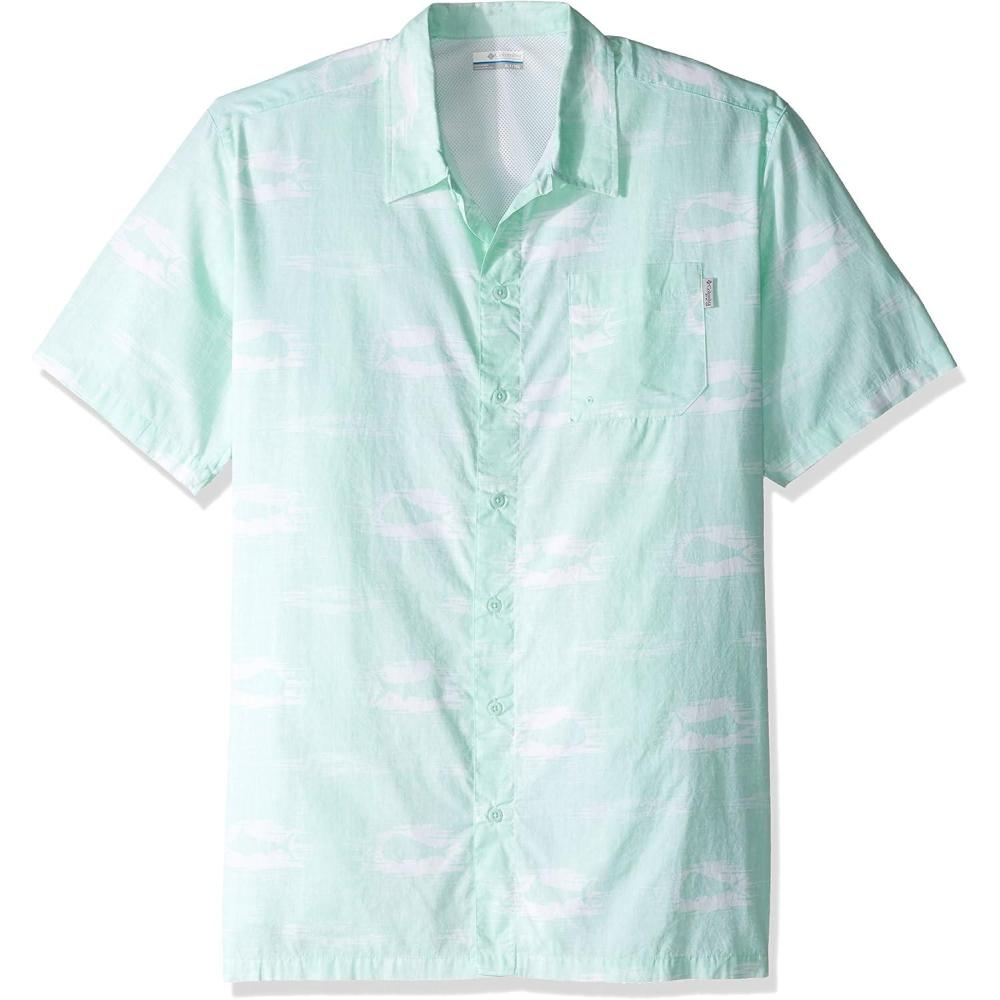 imageColumbia Mens Super Tamiami Long Sleeve ShirtWind Ikat Fish
