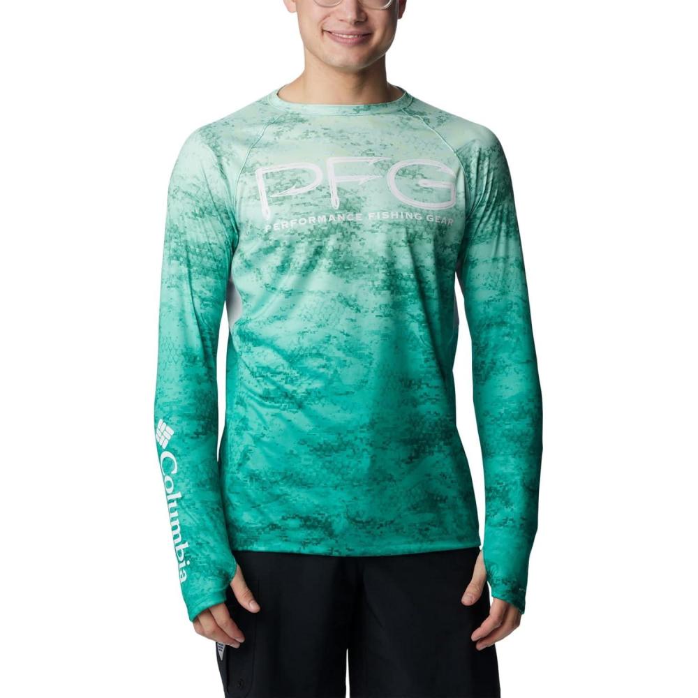 imageColumbia Mens Super Terminal Tackle Vent Long SleeveKey West Pfg Camo Gradient