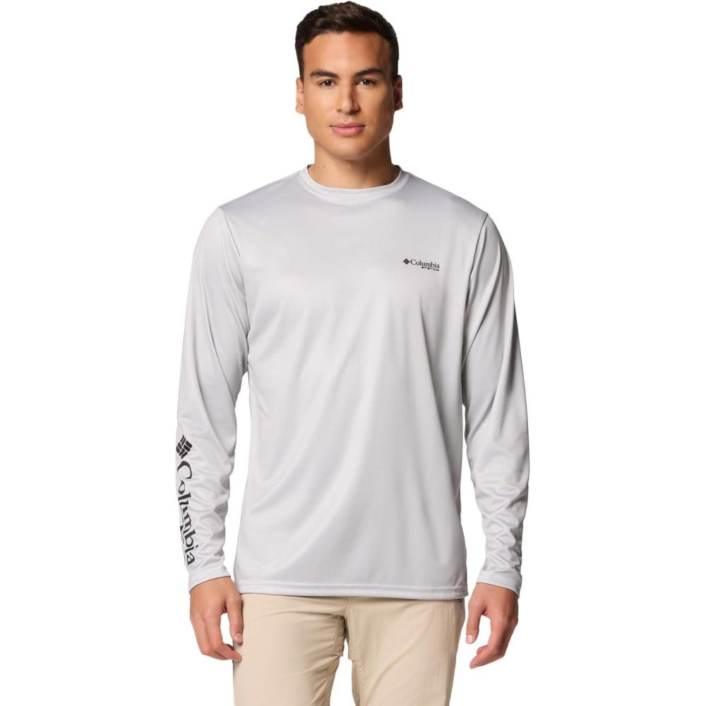 imageColumbia Mens Terminal Tackle PFG Fish Shine Long SleeveCool GreyPfg Trout Shine