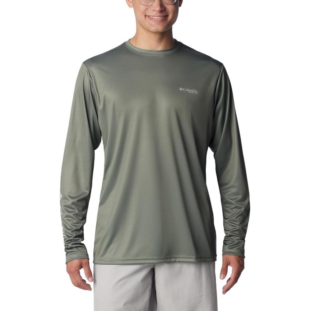 imageColumbia Mens Terminal Tackle PFG Fish Star Long SleeveCypressGraphite Trout Gradient