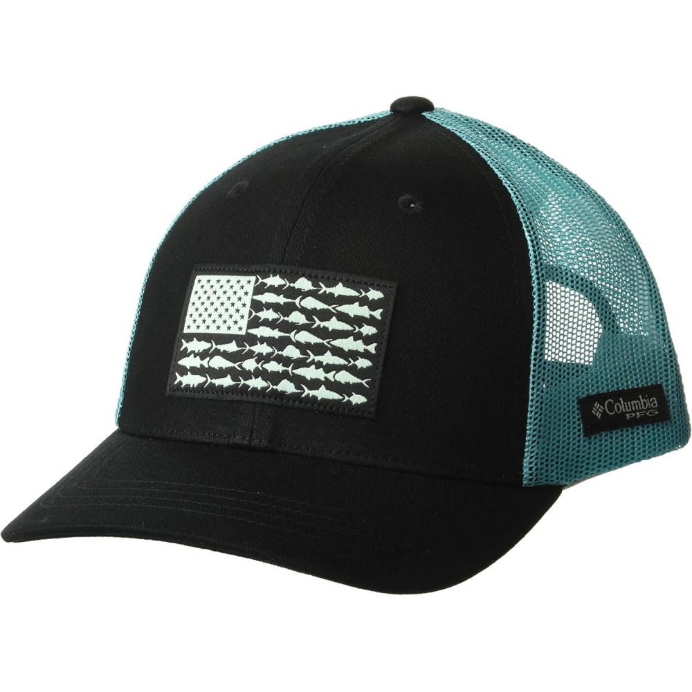 imageColumbia Unisex Kids PFG Fish Flag Snap BackBlackOcean Teal