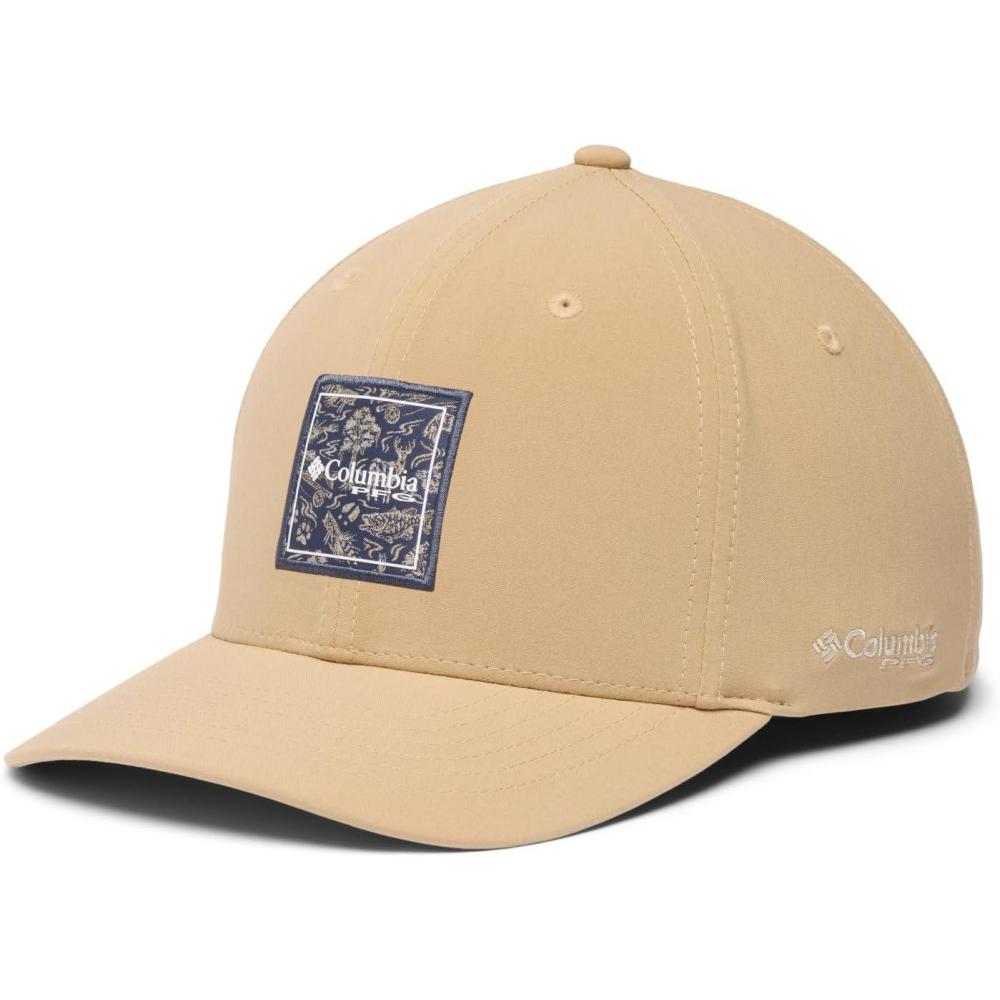 imageColumbia UnisexAdult PFG Uncharted Ball CapBeachStacked Logo Guadalupe