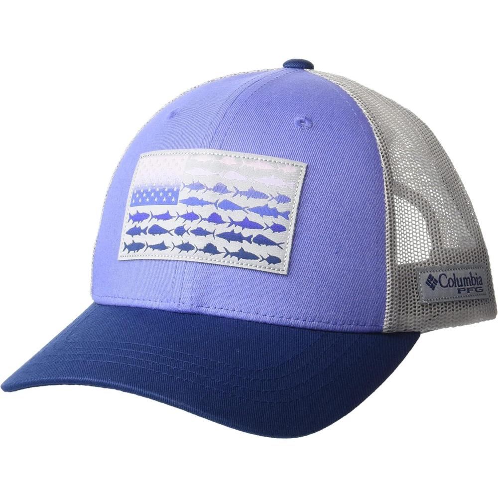 imageColumbia Womens PFG Fish Flag Snap BackViolet SeaCool GreyFish Flag