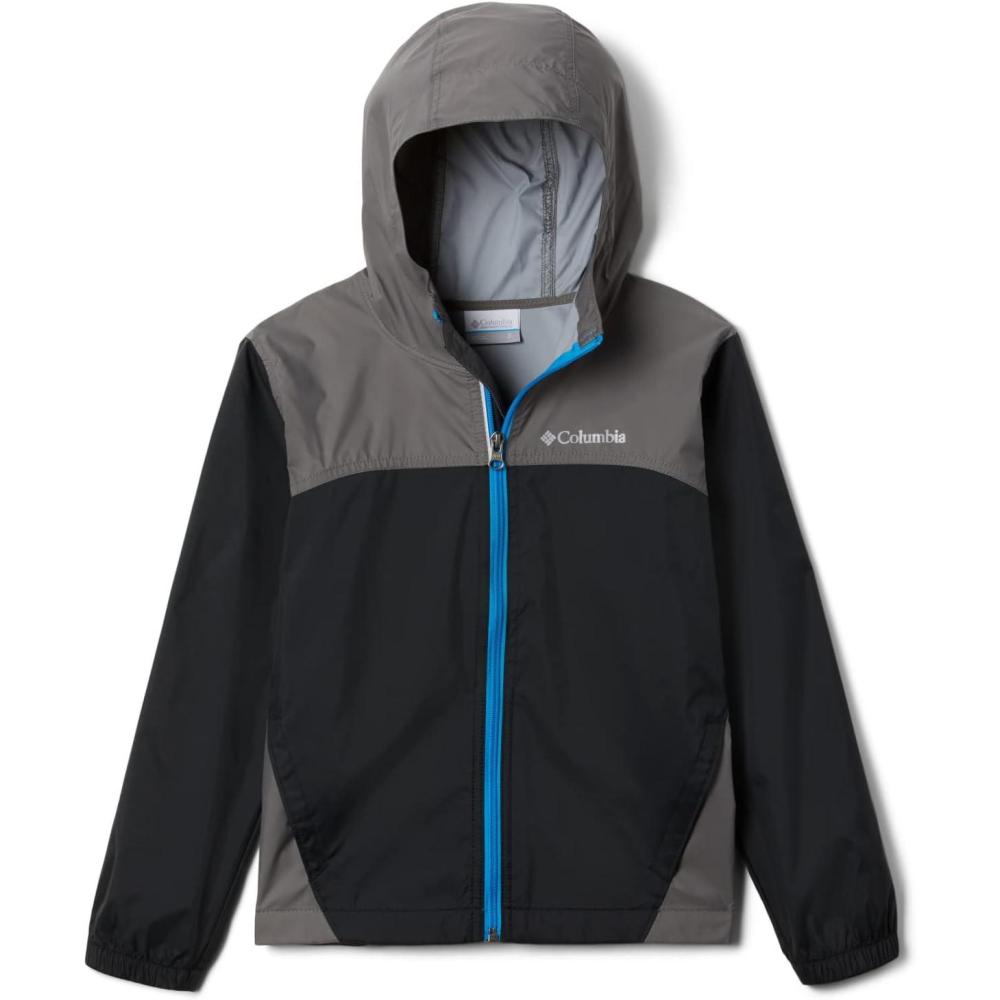 imageColumbia Youth Boys Glennaker Rain JacketBlackCity Grey