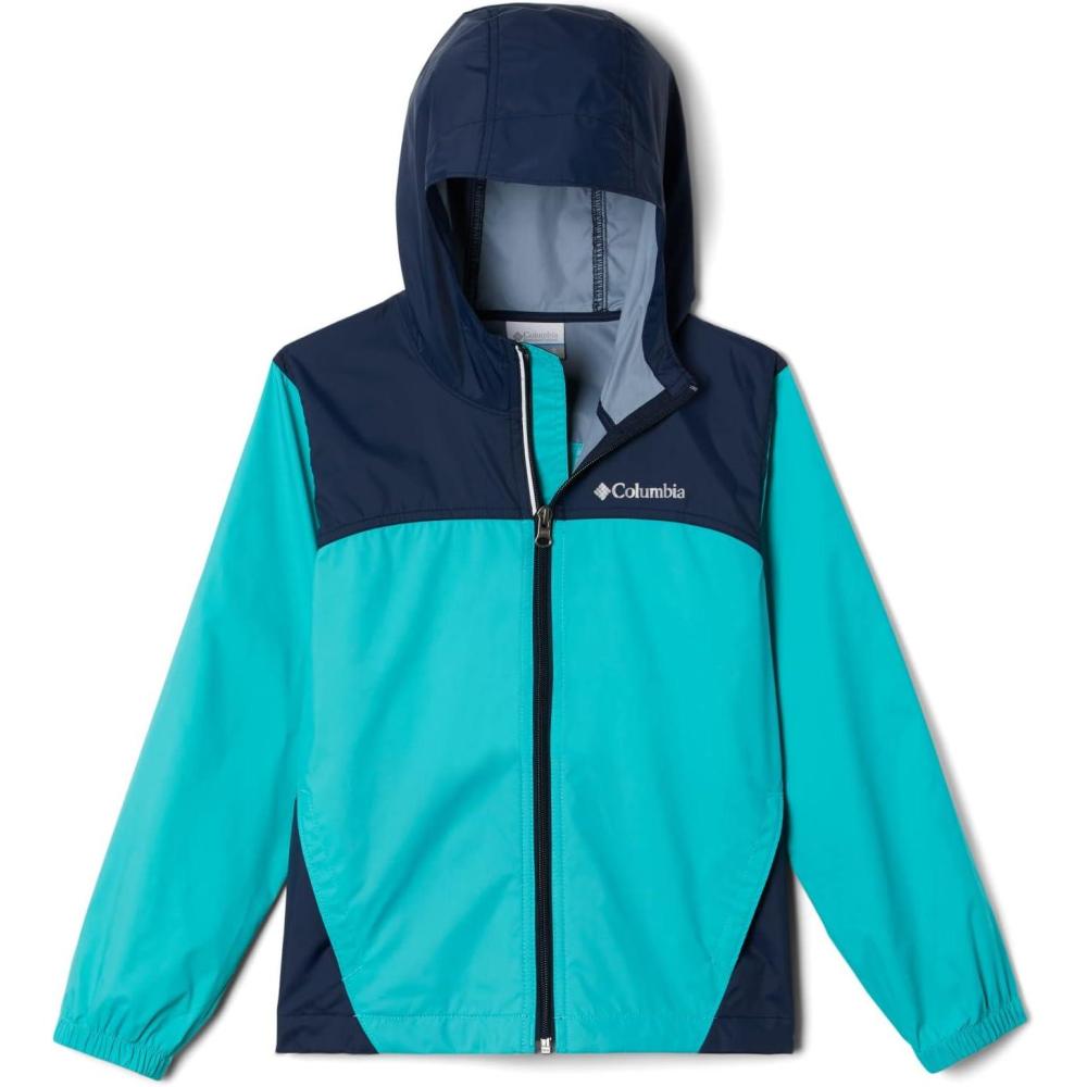 imageColumbia Youth Boys Glennaker Rain JacketBright AquaCollegiate Navy