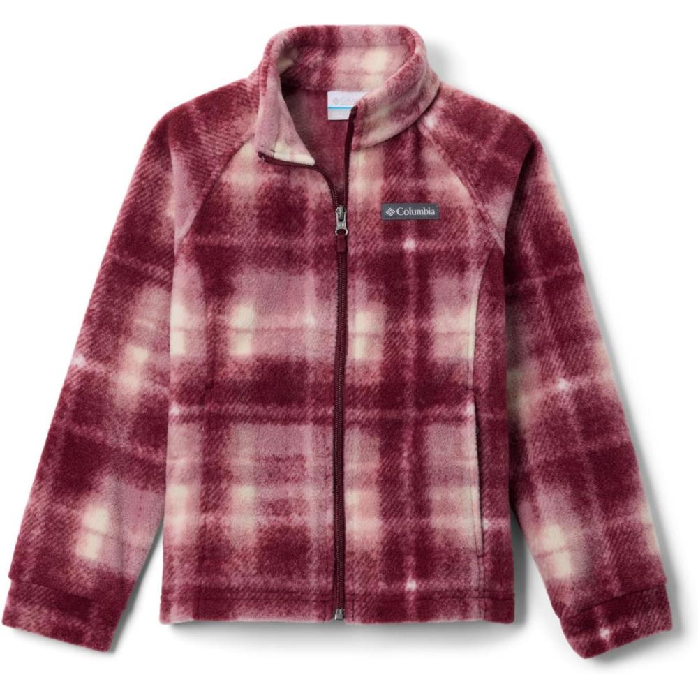 imageColumbia Youth Girls Benton Springs II Printed FleeceEraser Pink Omblur