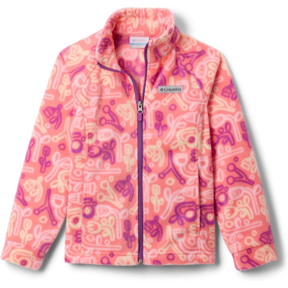 imageColumbia Youth Girls Benton Springs II Printed FleeceHot Coral Marker Made