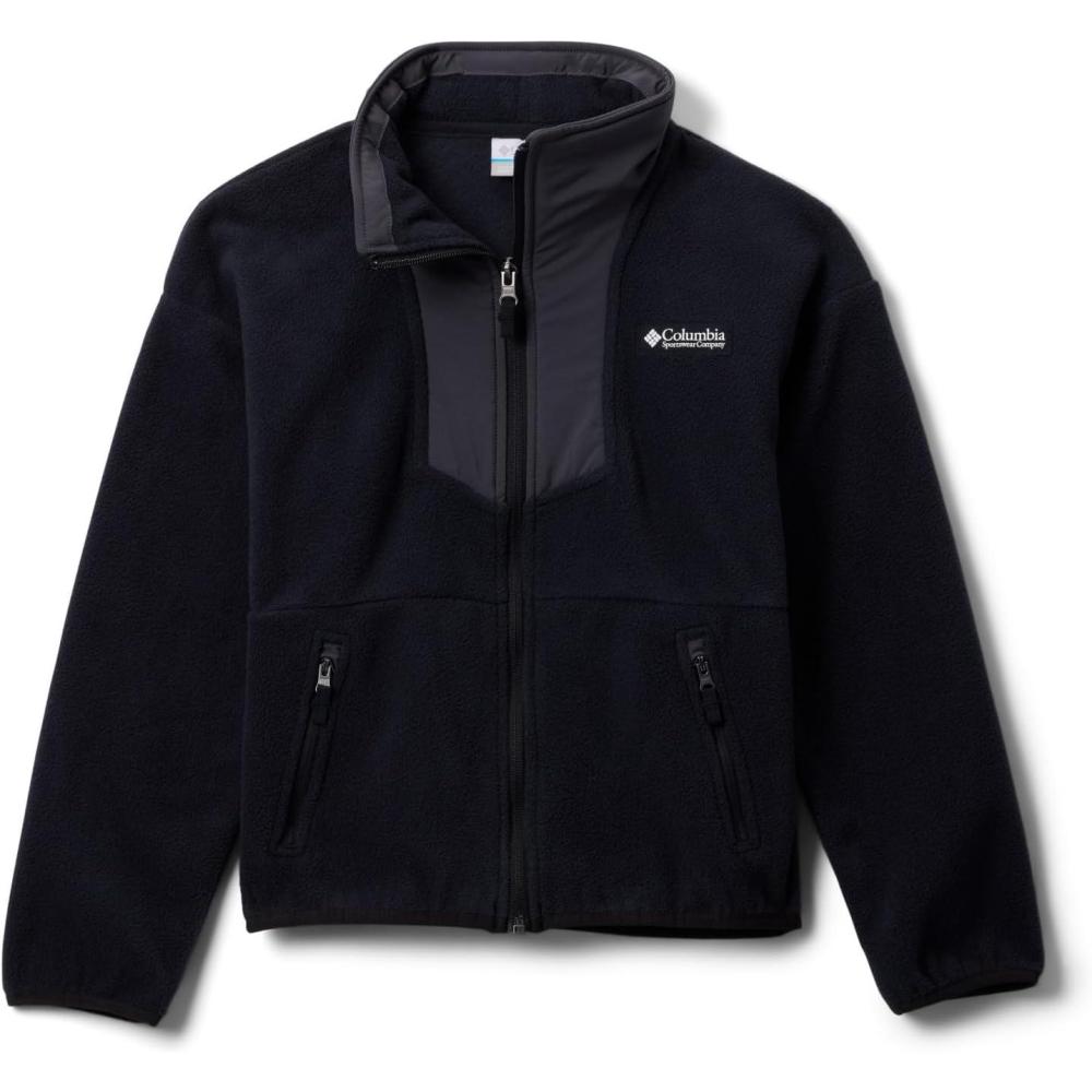 imageColumbia Youth Sequoia Grove Full Zip Fleece Jacket Black Small