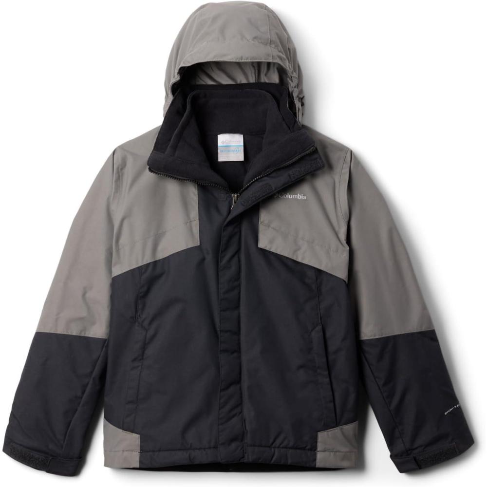 imageColumbia boys Bugaboo III Fleece Interchange JacketBlackCity Grey