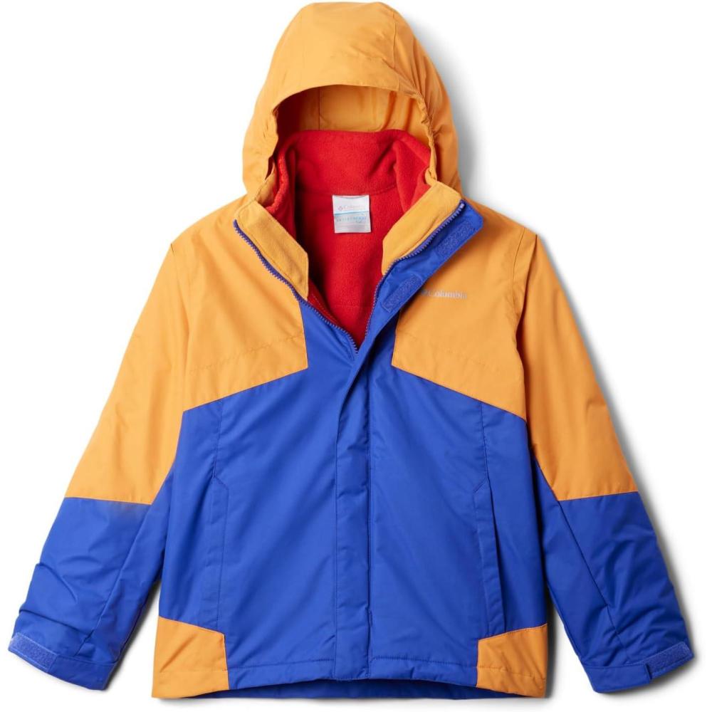 imageColumbia boys Bugaboo III Fleece Interchange JacketClematis BlueSunstoneSail Red