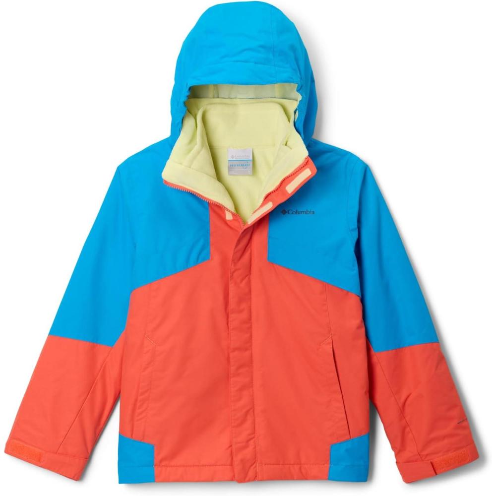 imageColumbia boys Bugaboo III Fleece Interchange JacketZingCompass BlueCitron Haze