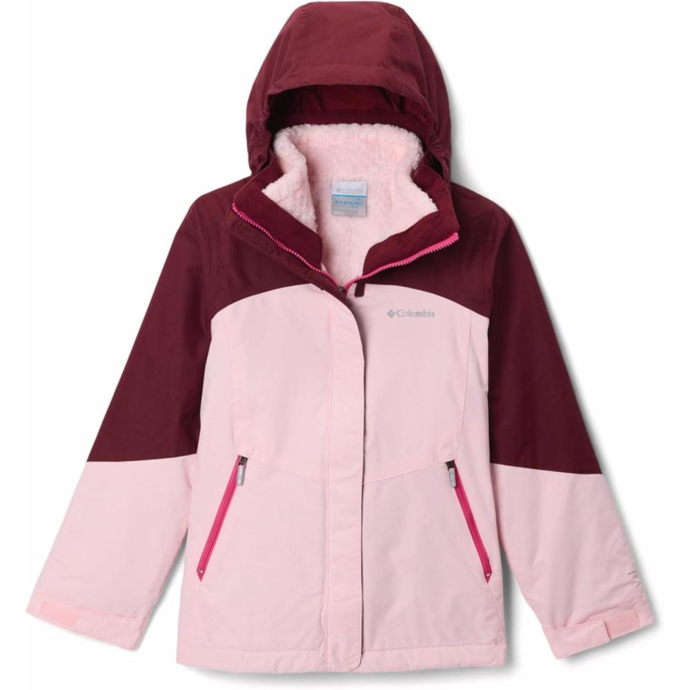 imageColumbia girls Bugaboo III Fleece Interchange JacketSatin PinkRich Wine
