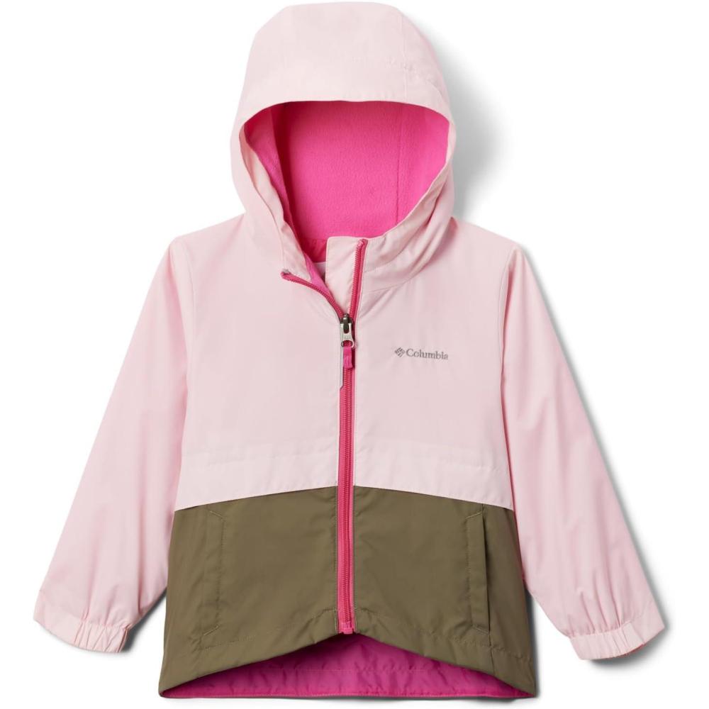imageColumbia girls Rainzilla II JacketSatin PinkStone Green