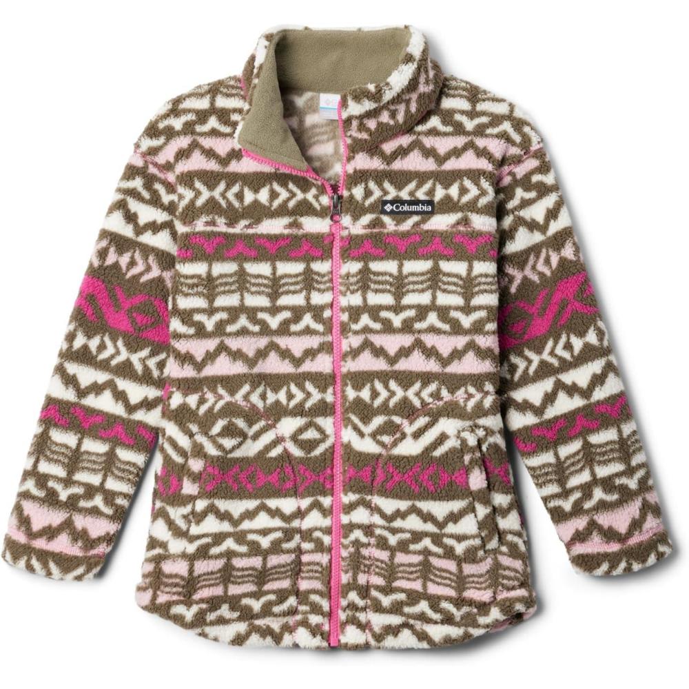 imageColumbia girls West Bend Printed Full ZipPink Ice Madras