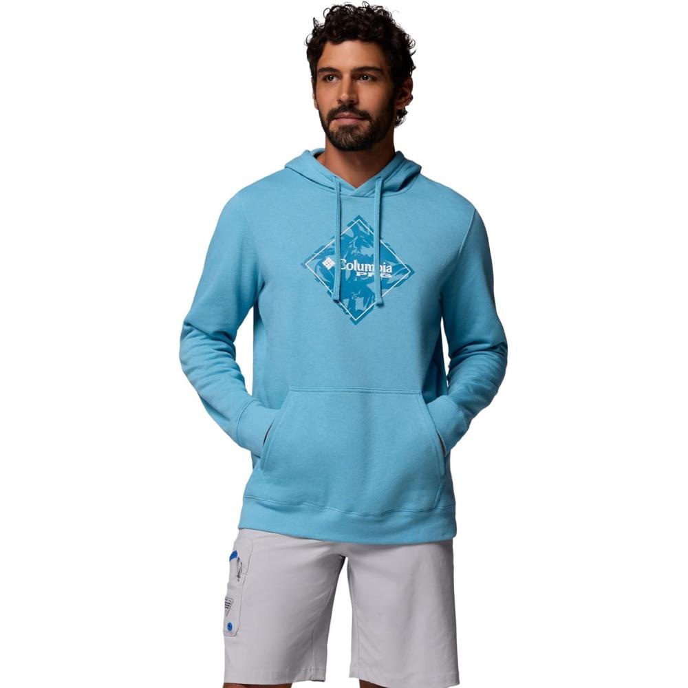 imageColumbia mens Pfg Diamond Fill HoodieVintage BlueDiamond Fill