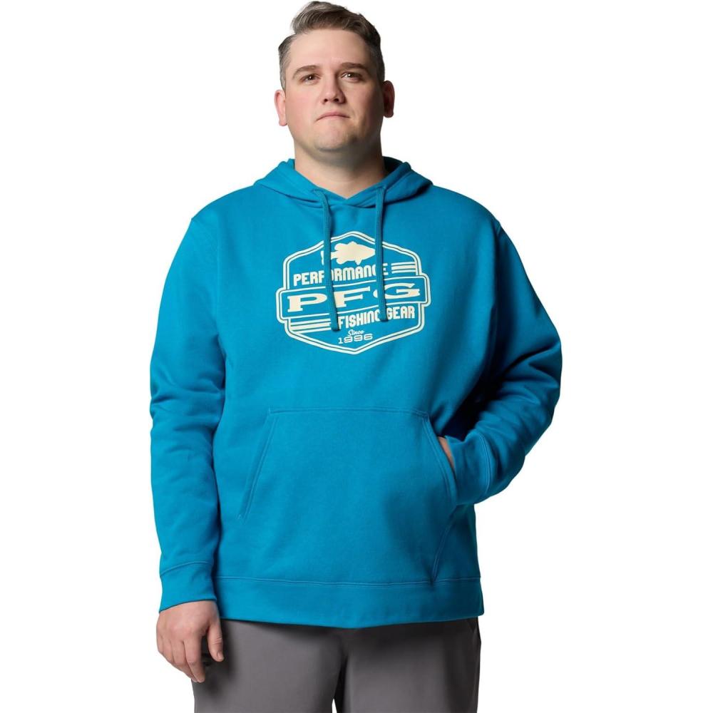 imageColumbia mens Pfg High Side HoodieBlue EchoHigh Side Simple Bass