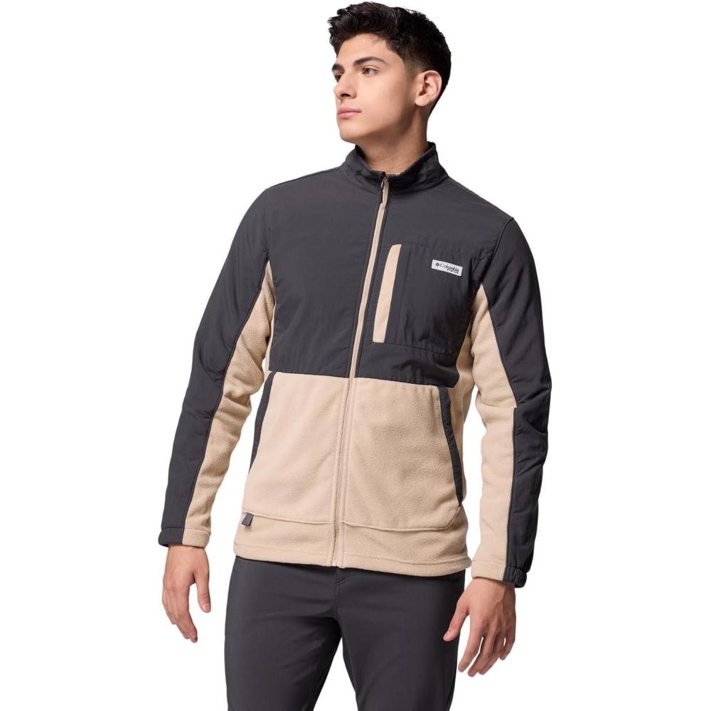 imageColumbia mens Pfg Uncharted Fleece Full ZipSharkAncient Fossil