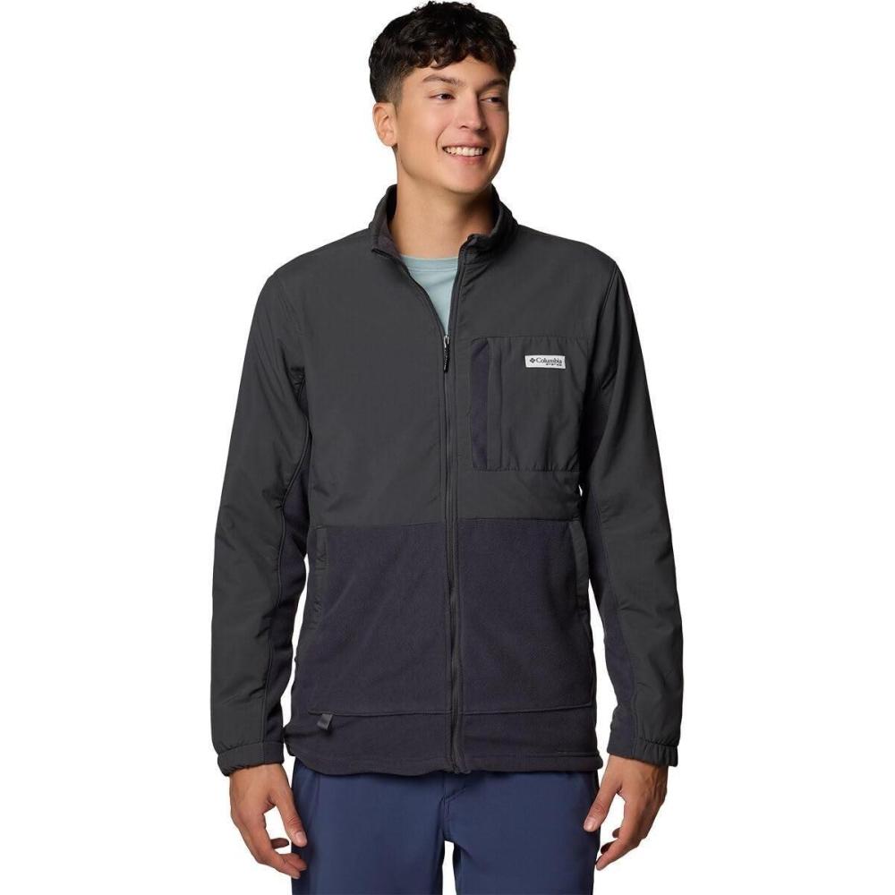 imageColumbia mens Pfg Uncharted Fleece Full ZipSharkShark