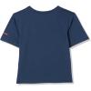 Columbia Girls La Poudre Pass Short Sleeve Tee(Collegiate Navy/Elevated Patriot)
