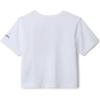 Columbia Girls La Poudre Pass Short Sleeve Tee(White/Elevated Patriot)